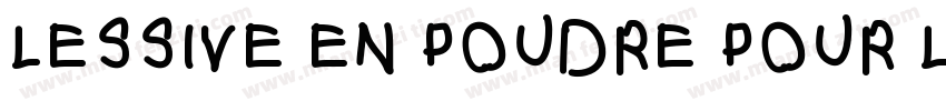 LESSIVE EN POUDRE POUR LAVAGE MAIN字体转换